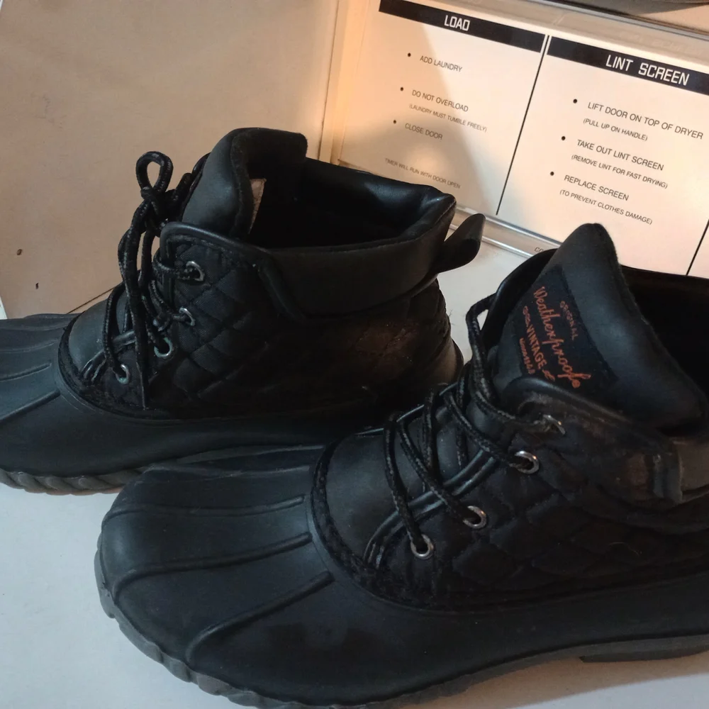 Weatherproof Black Men's Rain & Snow Boots - Picture 2 of 4